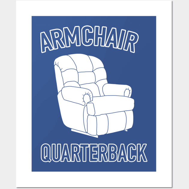 Armchair Quarterback Wall Art by pencilnekarts